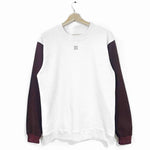 Buzo sin capota Old School Buzo COLOURS FV S Blanco con vinotinto 