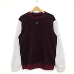 Buzo sin capota Old School Buzo COLOURS FV S Vinotinto con blanco 