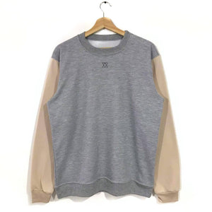 Buzo sin capota Old School Buzo COLOURS FV S Gris claro con beige 