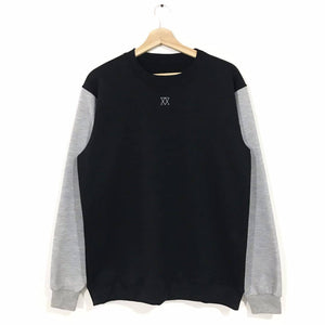 Buzo sin capota Old School Buzo COLOURS FV S Negro con gris claro 