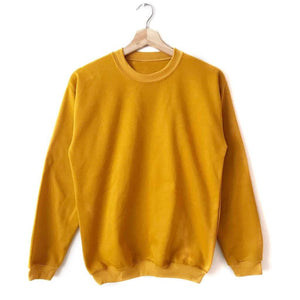 Buzo sin capota Classic Buzo COLOURS FV S Mostaza 