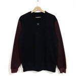 Buzo sin capota Old School Buzo COLOURS FV S Negro con vinotinto 