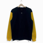 Buzo sin capota Old School Buzo COLOURS FV S Negro con mostaza 