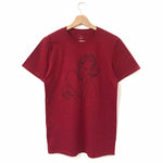 Camiseta Drama Line Camiseta Colours FV S Rojo sangría 