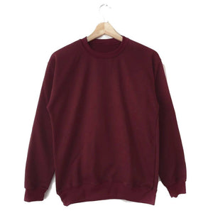 Buzo sin capota Classic Buzo COLOURS FV S Vinotinto 