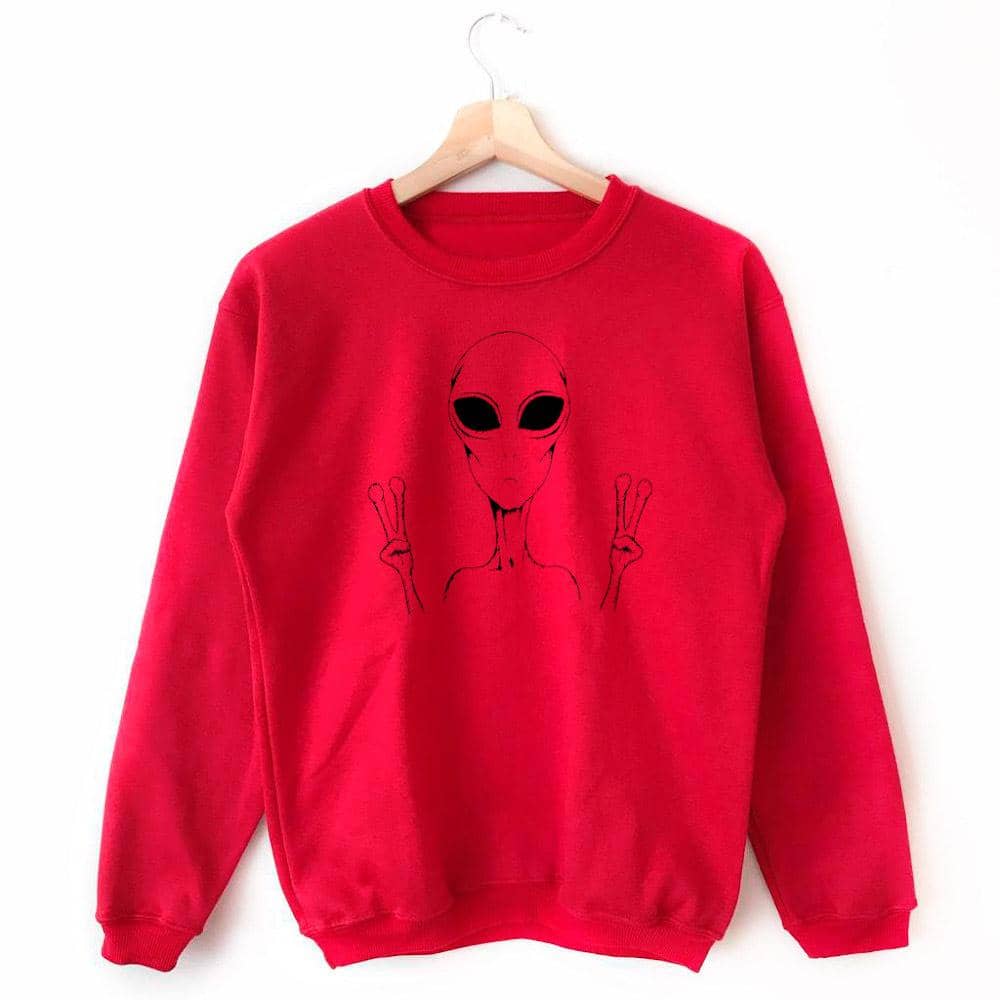 Buzo sin capota Distant Buzo COLOURS FV S Rojo 