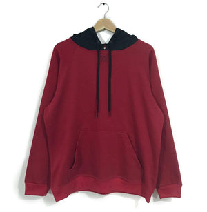 Buzo con capota Old School COLOURS FV S Rojo con negro 