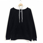 Buzo con capota Old School COLOURS FV S Negro con blanco 